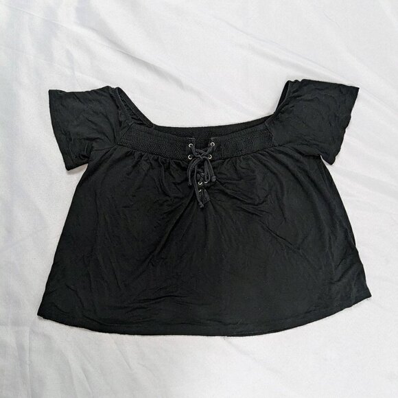 American Eagle AEO Soft & Sexy T Women's Size Medium Black - Picture 4 of 5